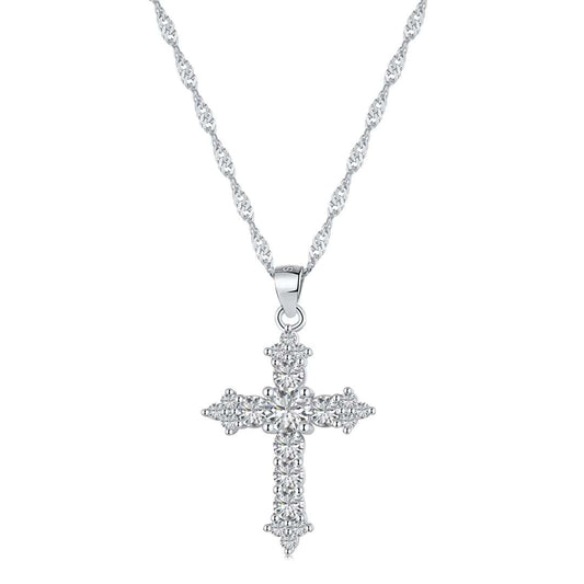 [XXX]Delicate Cross Shape Necklace