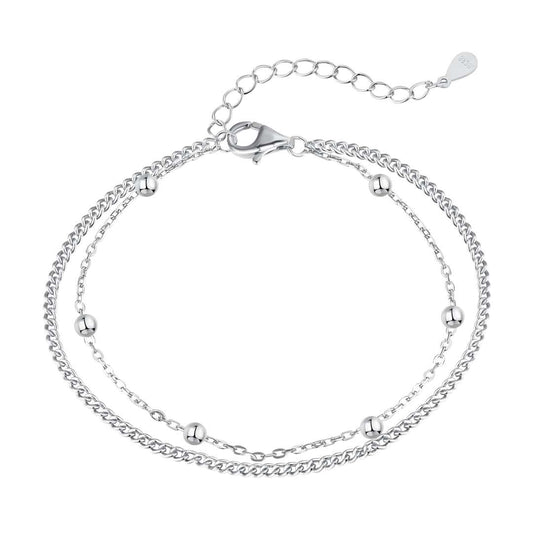 [XXX]Delicate Bead Double Layer Bracelet