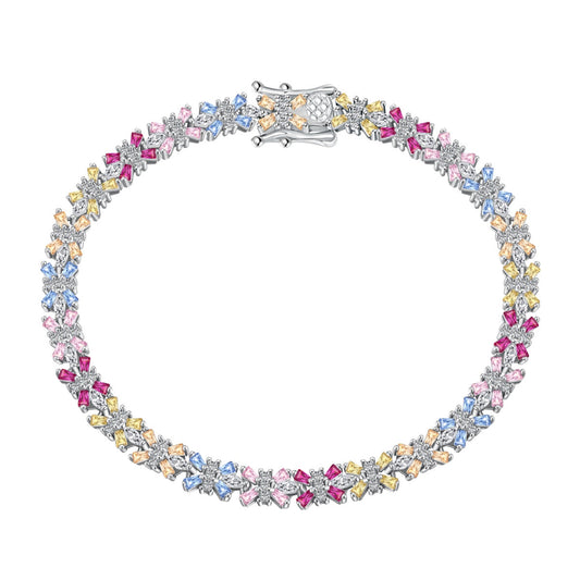 [XXX]Radiant Colorful Emerald Cut Party Bracelet