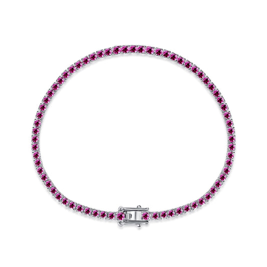 [XXX]Dazzling Colorful Round Cut Daily Bracelet