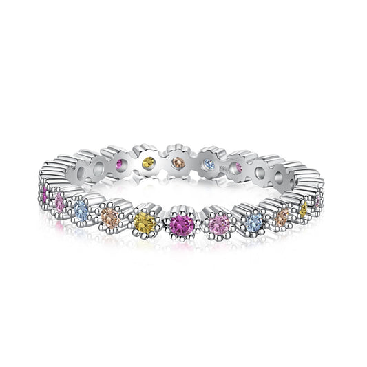 [XXX]Exquisite Colorful Round Cut Party Ring