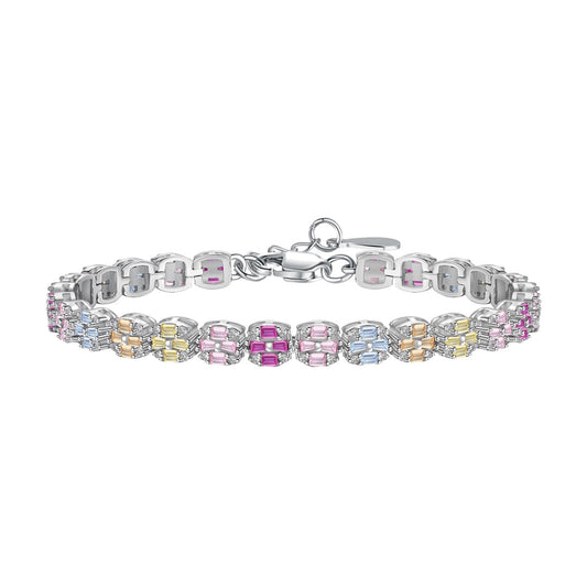 [XXX]Delicate Colorful Emerald Cut Daily Bracelet