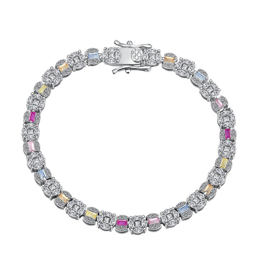 [XXX]Dazzling Radiant Multi Cut Daily Bracelet