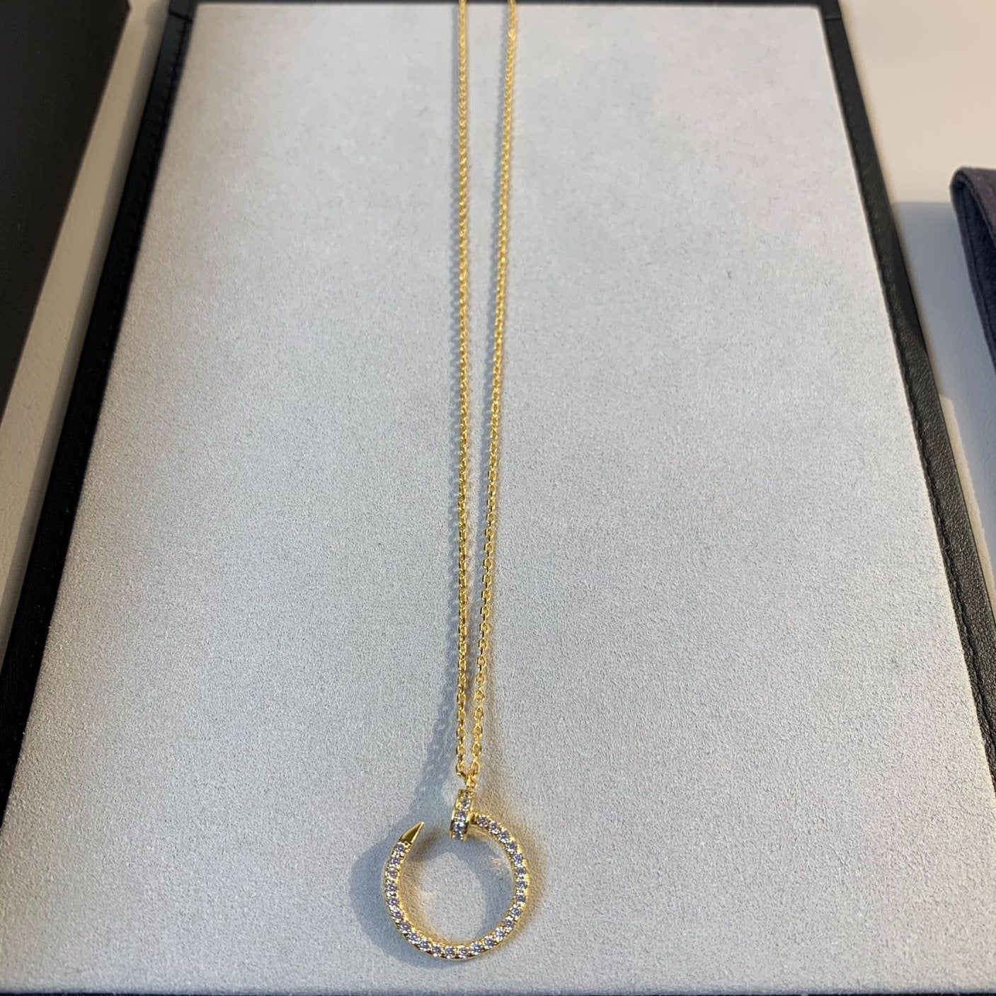 [Grace Jewelry]JUSTE NECKLACE GOLD DIAMONDS