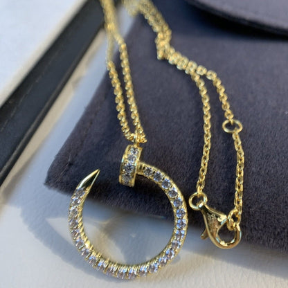 [Grace Jewelry]JUSTE NECKLACE GOLD DIAMONDS