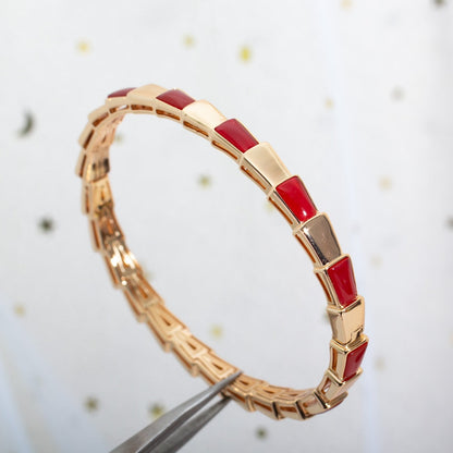 [Grace Jewelry]SERPENTI BRACELET PINK GOLD RUBELLITE