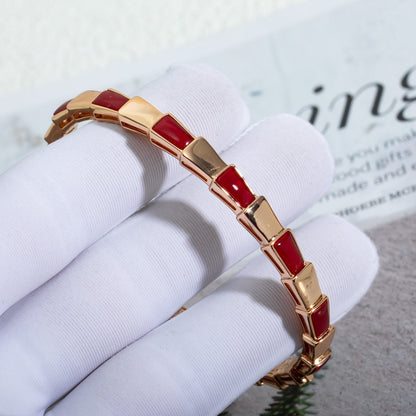 [Grace Jewelry]SERPENTI BRACELET PINK GOLD RUBELLITE