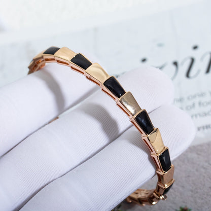 [Grace Jewelry]SERPENTI BRACELET PINK GOLD ONYX