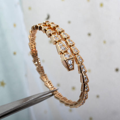 [Grace Jewelry]SERPENTI BRACELET 6.8MM PINK GOLD DIAMOND