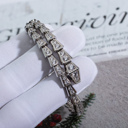 [Grace Jewelry]SERPENTI BRACELET 6MM SILVER DIAMOND