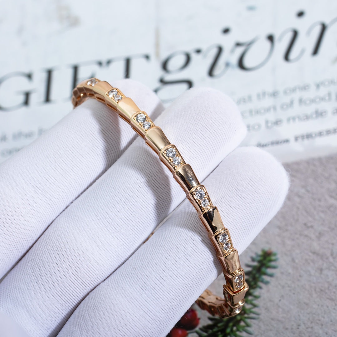 [Grace Jewelry]SERPENTI BRACELET PINK GOLD DIAMOND