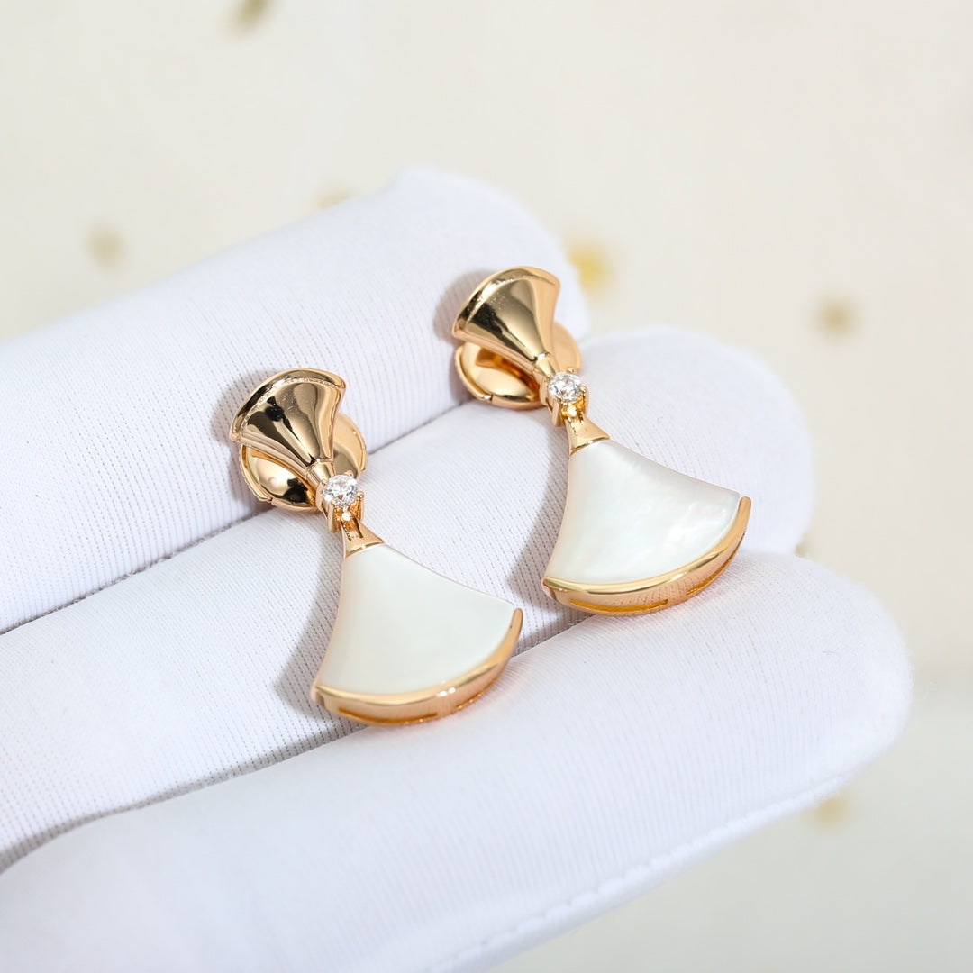 [Grace Jewelry]DREAM MOP PINK GOLD EARRINGS