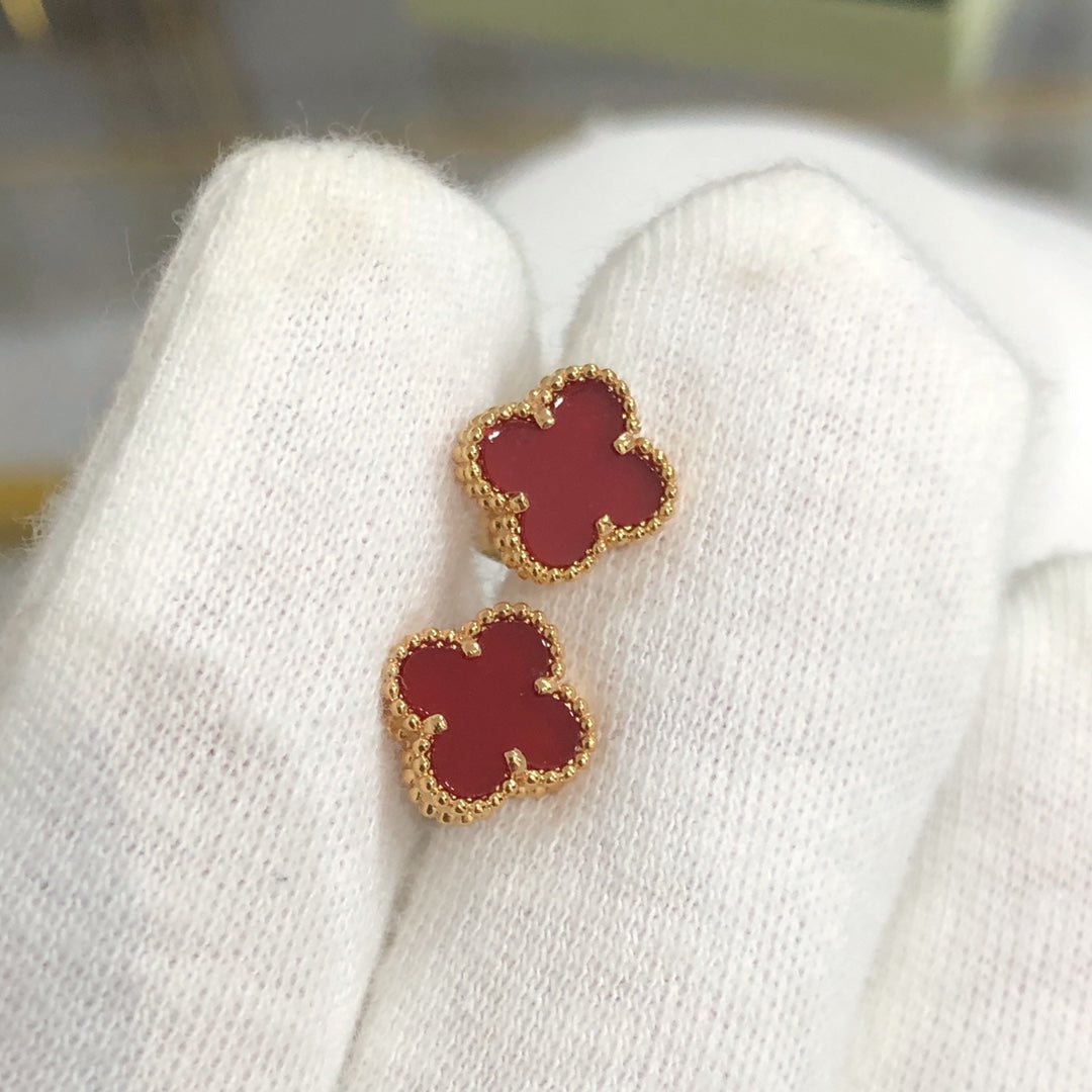 [Grace Jewelry]CLOVER MINI GOLD EARRINGS