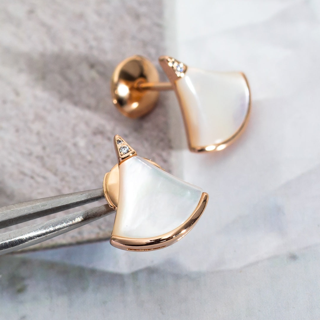 [Grace Jewelry]DIVAS DREAM EARRINGS PINK GOLD