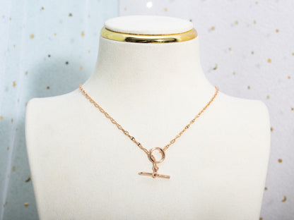 [Grace Jewelry]ECHAPPEE NECKLACE PINK GOLD