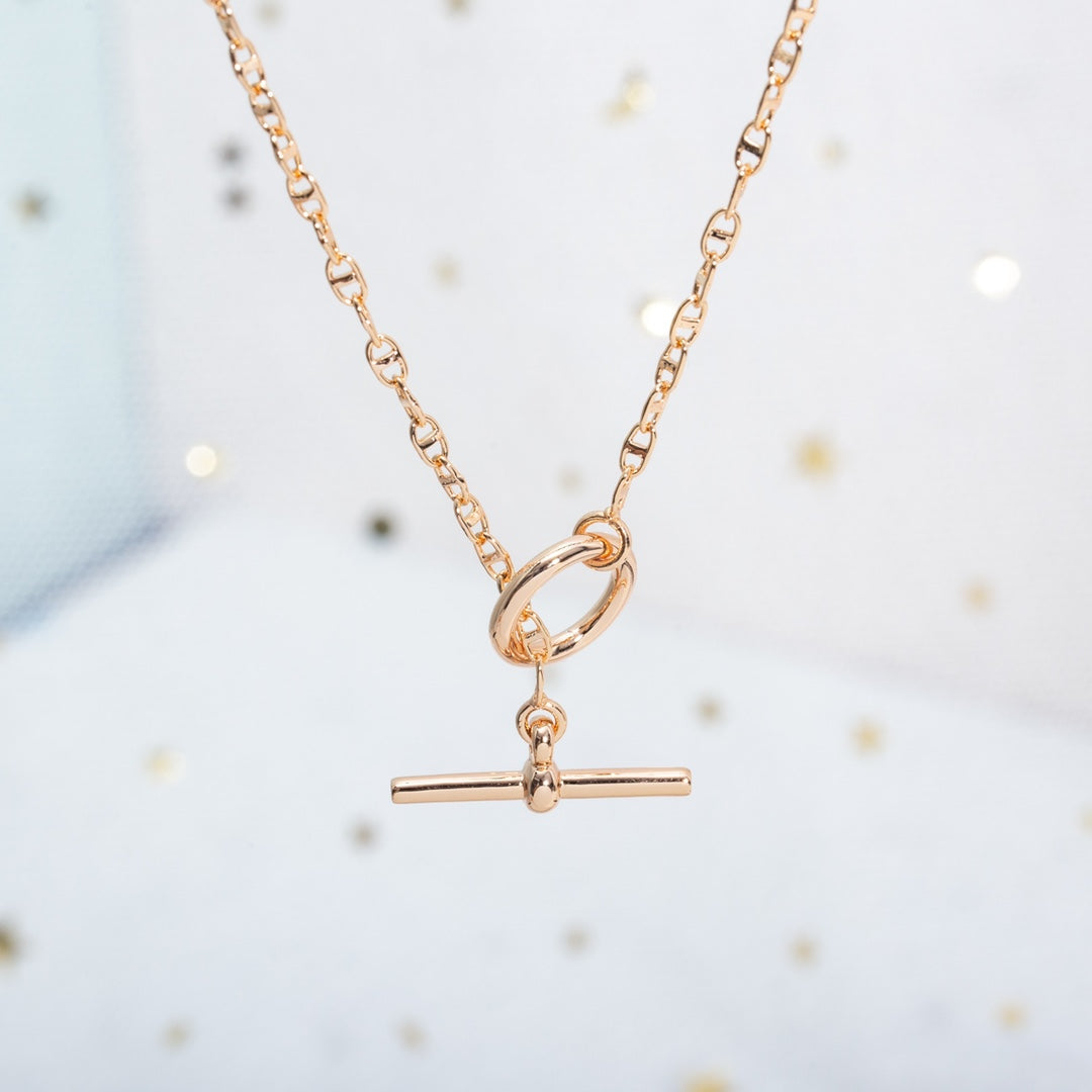 [Grace Jewelry]ECHAPPEE NECKLACE PINK GOLD