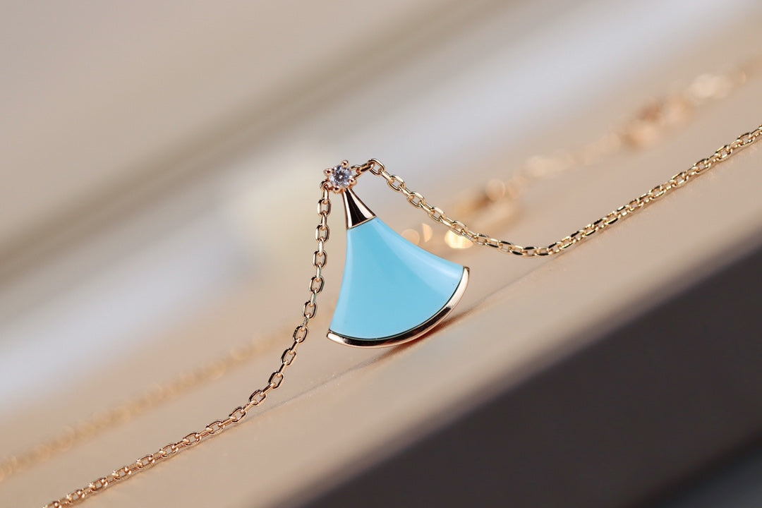 [Grace Jewelry]DREAM NECKLACE TURQUOISE PINK GOLD