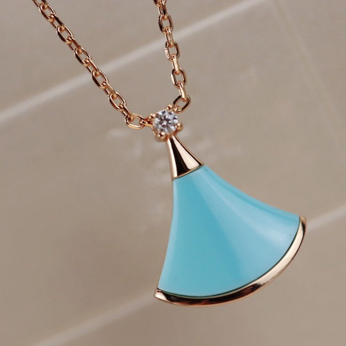 [Grace Jewelry]DREAM NECKLACE TURQUOISE PINK GOLD