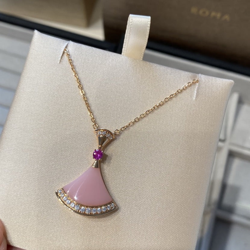 [Grace Jewelry]DREAM NECKLACE PINK OPAL