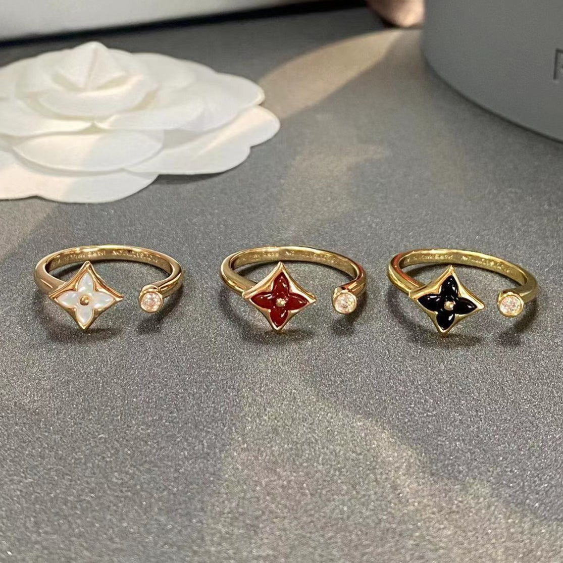 [Grace Jewelry]STAR 1 DIAMOND OPEN RING