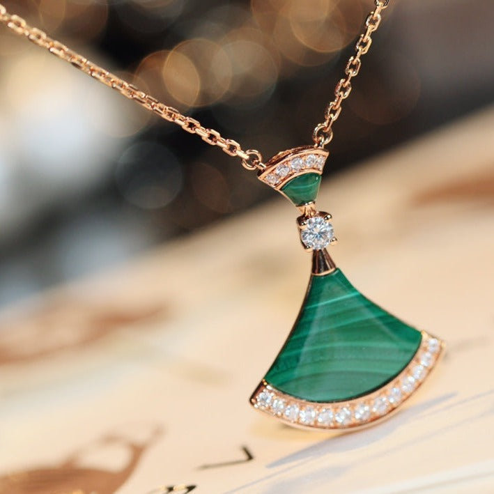 [Grace Jewelry]DREAM NECKLACE MALACHITE DIAMOND