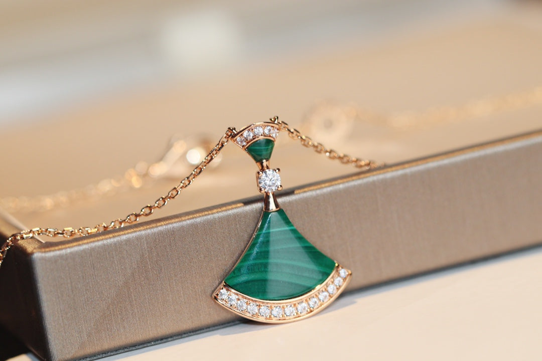 [Grace Jewelry]DREAM NECKLACE MALACHITE DIAMOND