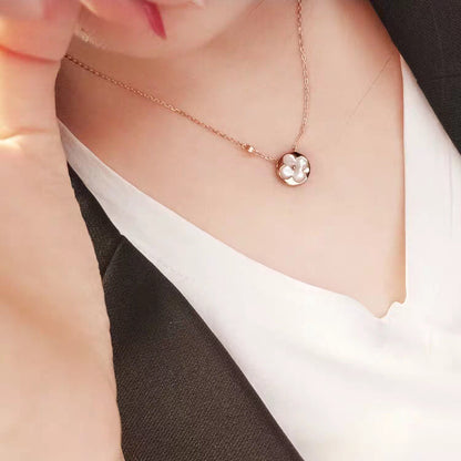 [Grace Jewelry]SUN MOP GOLD 1 DIAMOND NECKLACE