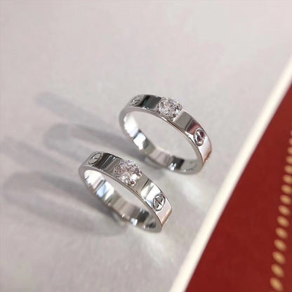 [Grace Jewelry]LOVE RING 3.6MM 1 BIG DIAMOND