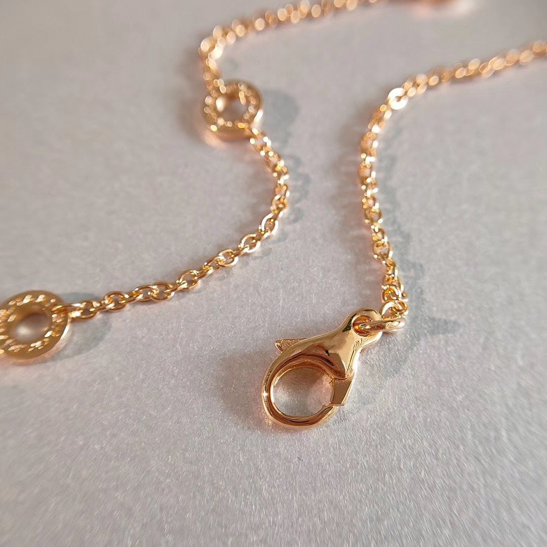 [Grace Jewelry]ZERO 1 NECKLACE PINK GOLD