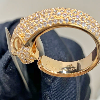 [Grace Jewelry]PANTHERE PINK GOLD DIAMOND RING