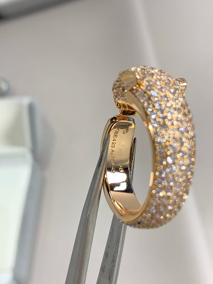 [Grace Jewelry]PANTHERE PINK GOLD DIAMOND RING