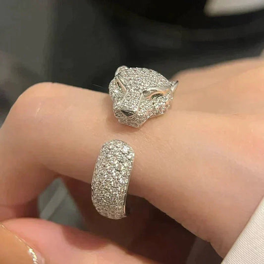 [Grace Jewelry]PANTHERE 5.5MM ALL DIAMOND RING