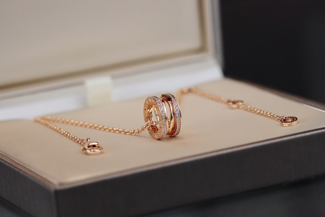 [Grace Jewelry]ZERO 1 PINK GOLD NECKLACE