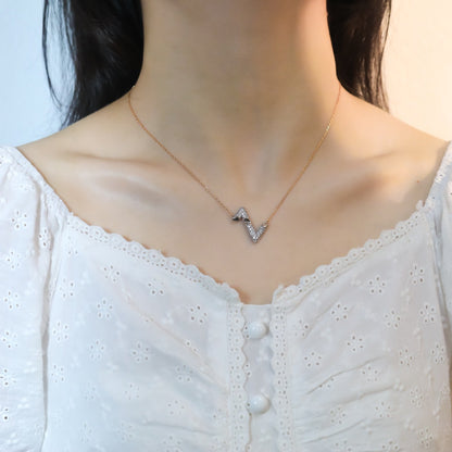 [Grace Jewelry]VOLT SILVER DIAMOND PEDANT NECKLACE