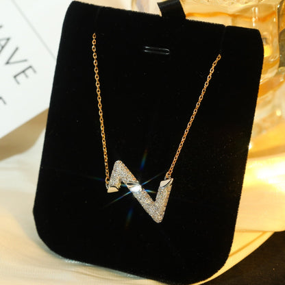 [Grace Jewelry]VOLT SILVER DIAMOND PEDANT NECKLACE