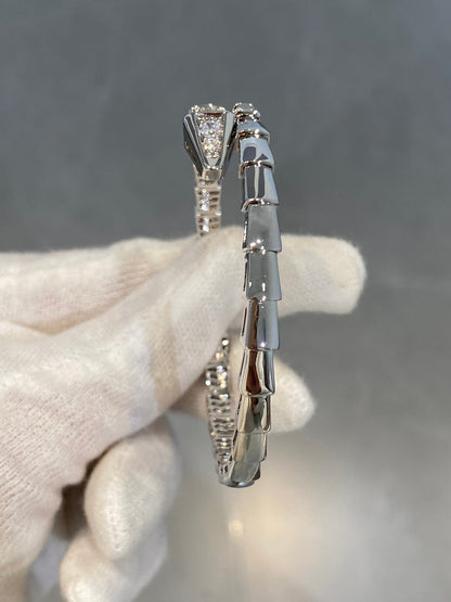 [Grace Jewelry]SERPENTI BRACELET DIAMONDS SILVER