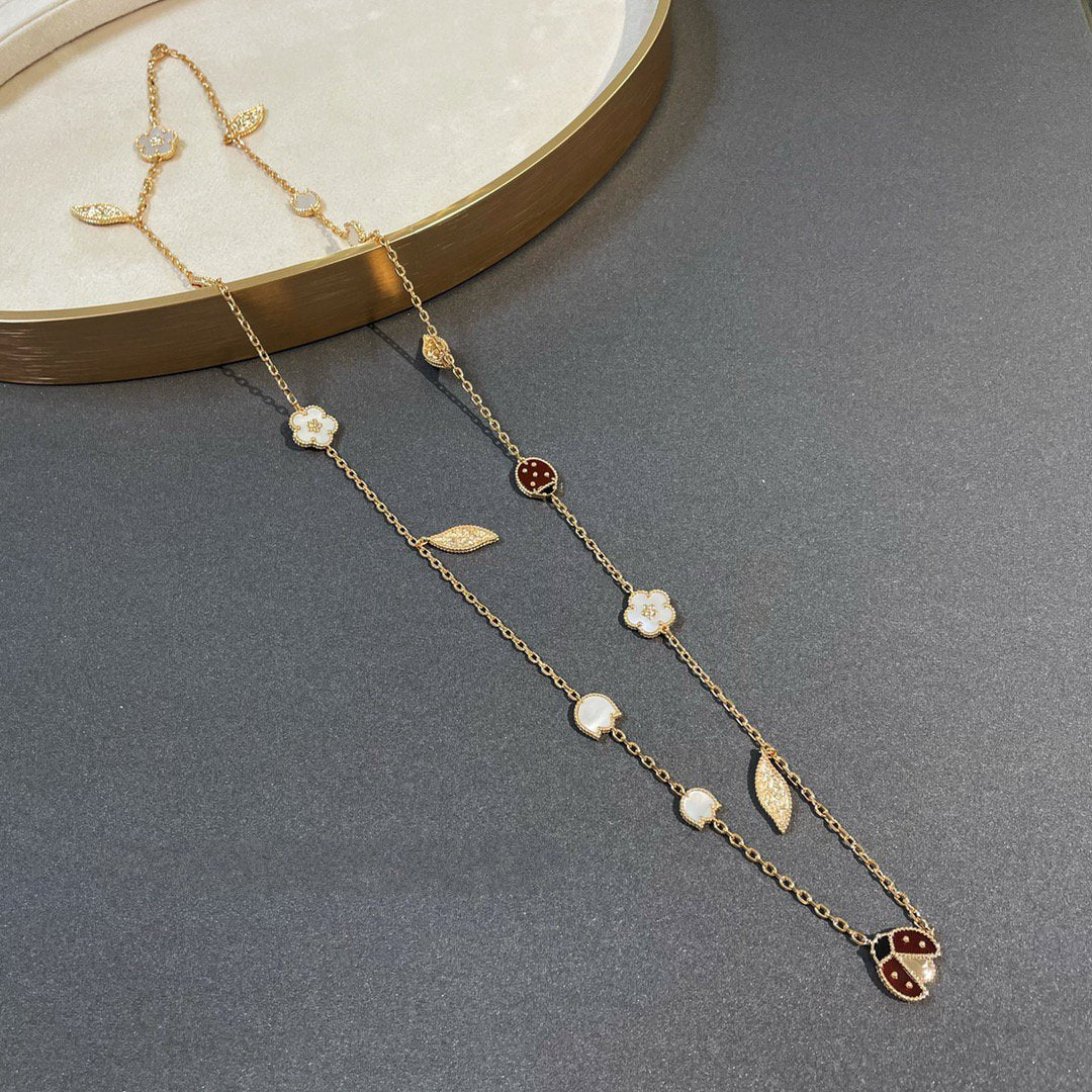 [Grace Jewelry]LUCKY SPRING 15 MOTIFS GOLD NECKLACE