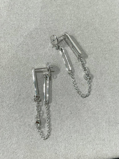 [Grace Jewelry]CHAINE CHAOS DIAMOND DROP EARRINGS