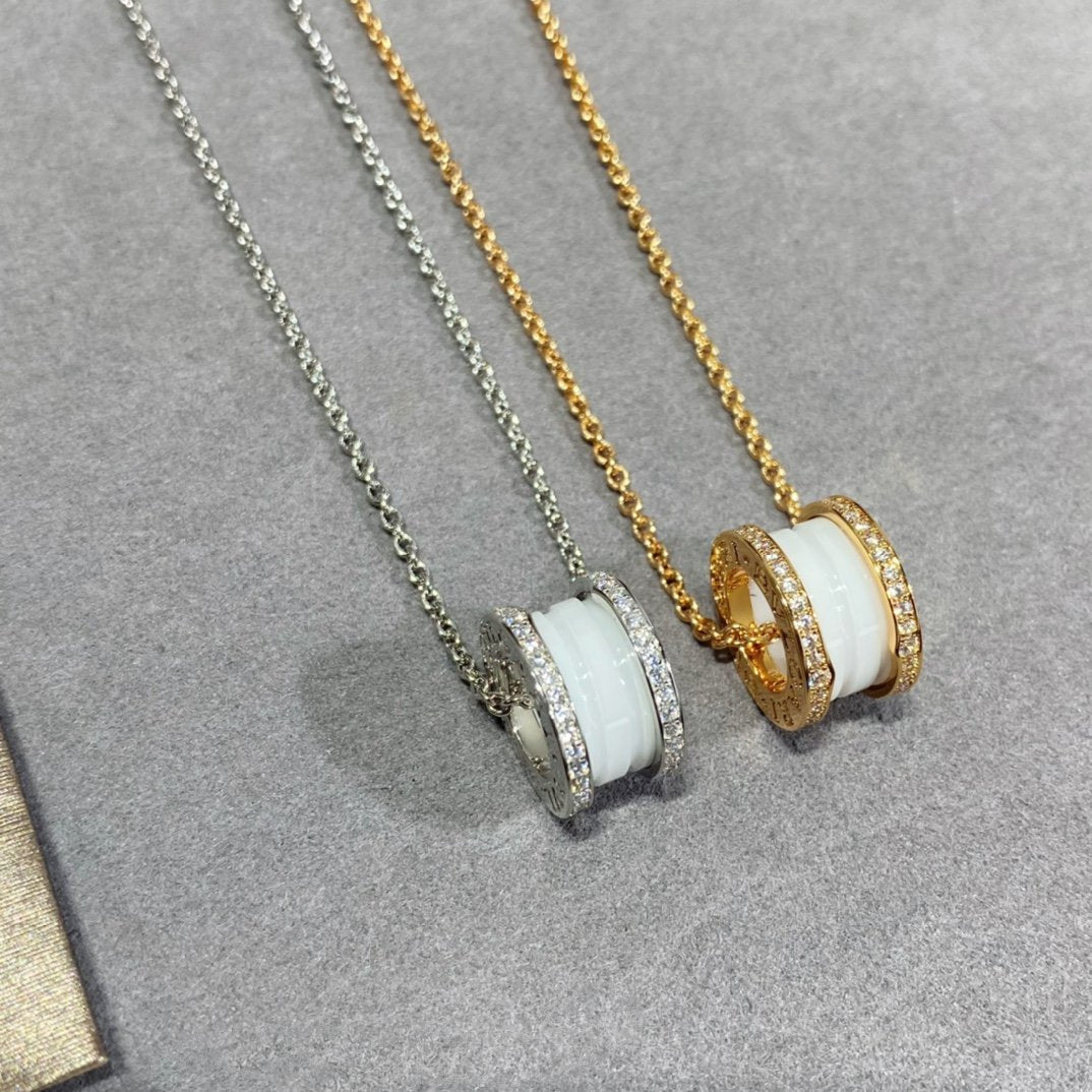 [Grace Jewelry]ZERO 1 DIAMOND CERAMIC NECKLACE