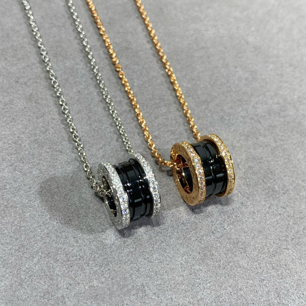 [Grace Jewelry]ZERO 1 DIAMOND CERAMIC NECKLACE