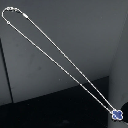 [Grace Jewelry]CLOVER PIETERSITE SILVER LONG NECKLACE