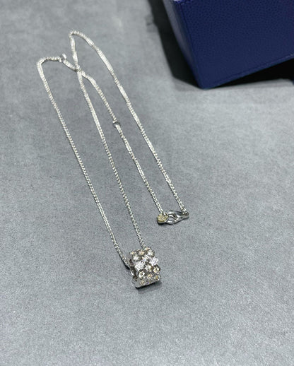 [Grace Jewelry]BEE LOVE DIAMOND PAVED 3 ROW NECKLACE