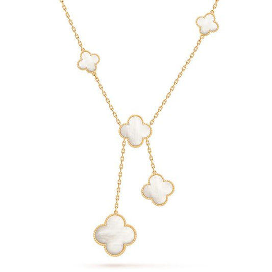 [Grace Jewelry]CLOVER MOTHER OF PEARL NECKLACE 6 MOTIF