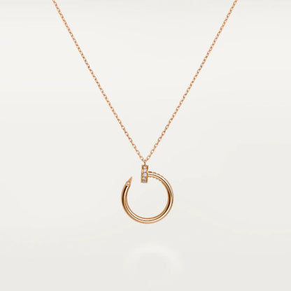 [Grace Jewelry]JUSTE NECKLACE PINK GOLD