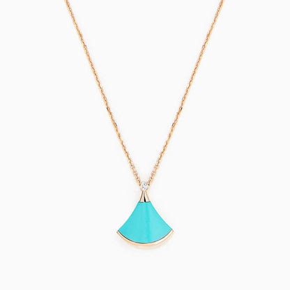 [Grace Jewelry]DREAM NECKLACE TURQUOISE PINK GOLD