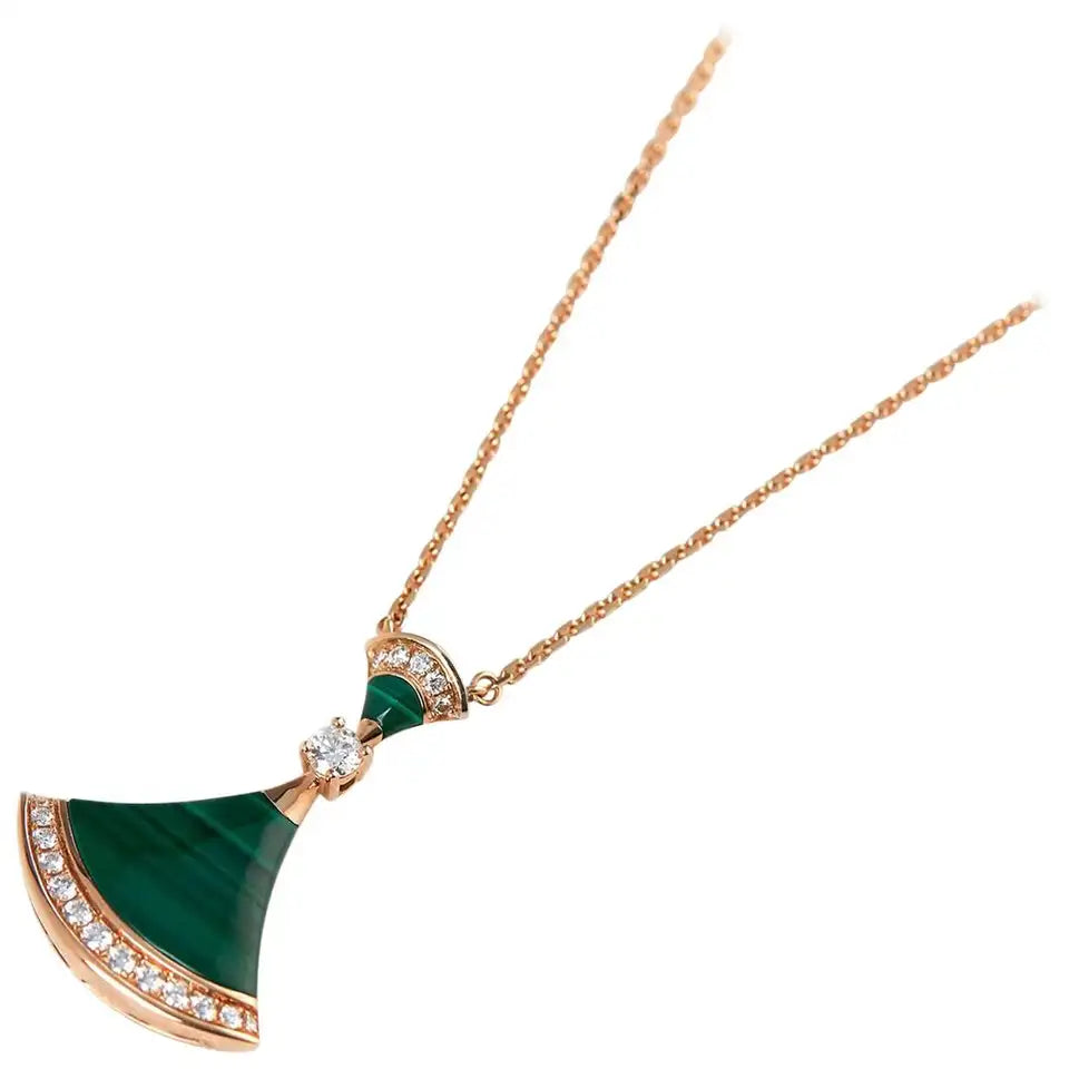 [Grace Jewelry]DREAM NECKLACE MALACHITE DIAMOND