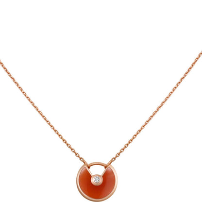 [Grace Jewelry]AMULETTE GOLD CARNELIAN ONYX NECKLACE