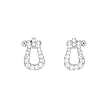 [Grace Jewelry]FORCE 10 FULL DIAMOND STUD EARRINGS MINI MODEL