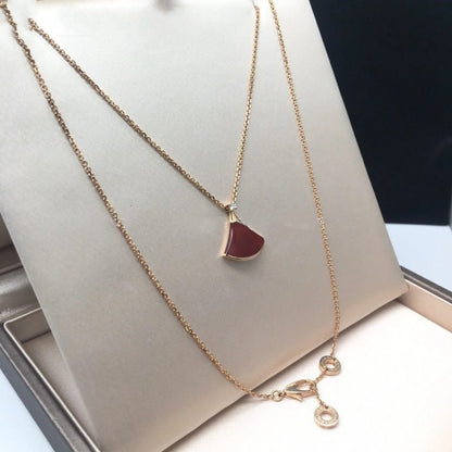 [Grace Jewelry]DREAM NECKLACE CARNELIAN 1 DIAMOND