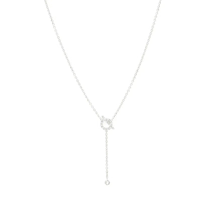 [Grace Jewelry]FINESSE SILVER DIAMOND NECKLACE